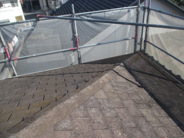 姫路市の経年劣化が進んだスレート屋根